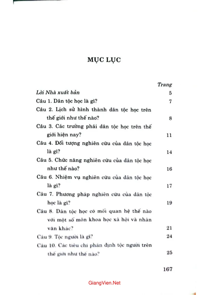 Trang 1 - Ảnh minh họa nội dung sách Hỏi đáp về dân tộc học và một số vấn đề về dân tộc học ở Việt Nam hiện nay