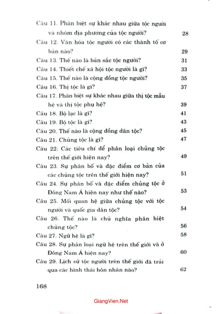 Trang 2 - Ảnh minh họa nội dung sách Hỏi đáp về dân tộc học và một số vấn đề về dân tộc học ở Việt Nam hiện nay