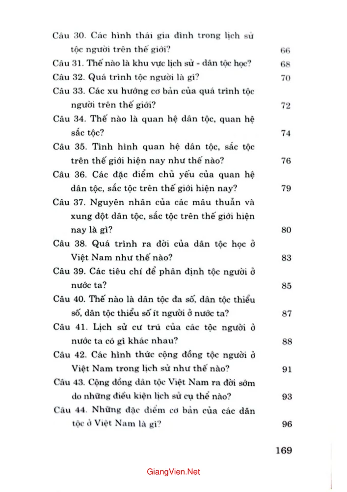 Trang 3 - Ảnh minh họa nội dung sách Hỏi đáp về dân tộc học và một số vấn đề về dân tộc học ở Việt Nam hiện nay