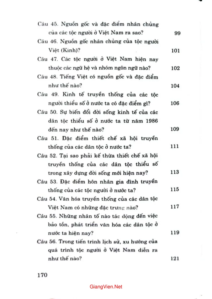 Trang 4 - Ảnh minh họa nội dung sách Hỏi đáp về dân tộc học và một số vấn đề về dân tộc học ở Việt Nam hiện nay