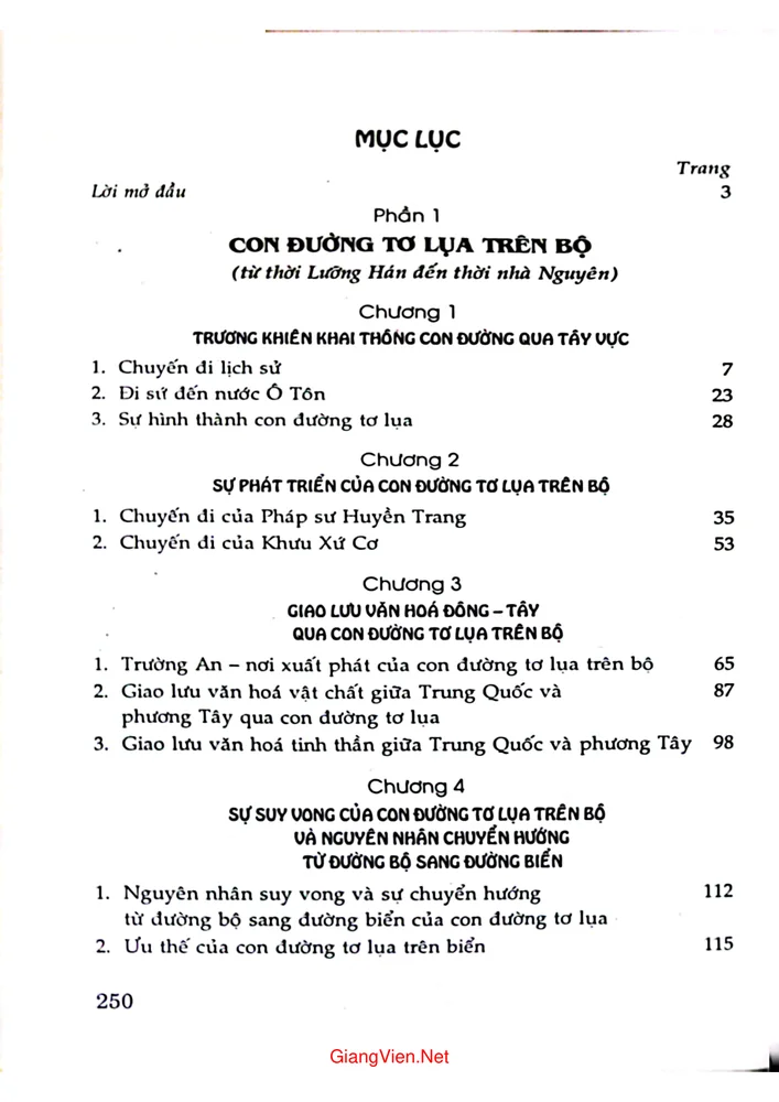 Trang 1 - Ảnh minh họa nội dung sách Con đường tơ lụa quá khứ và tương lai