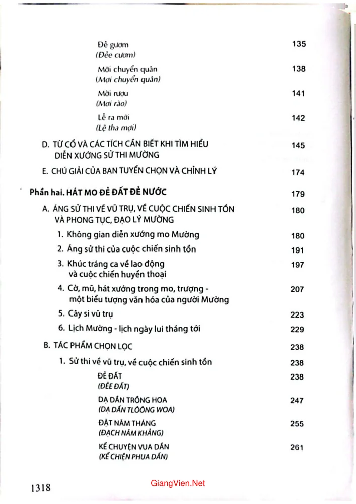 Trang 2 - Ảnh minh họa nội dung sách Đẻ đất đẻ nước và phong tục đạo lý nhân văn Mường