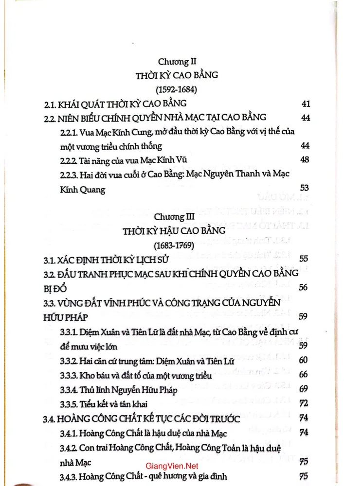 Trang 2 - Ảnh minh họa nội dung sách Đại cương lịch sử nhà Mạc và khái lược văn hóa các dân tộc Việt Nam 