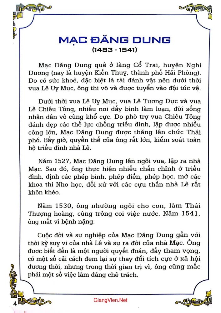 Trang 2 - Ảnh minh họa nội dung sách Nhà Mạc và họ Mạc. Ý chí và mục tiêu chiến lược