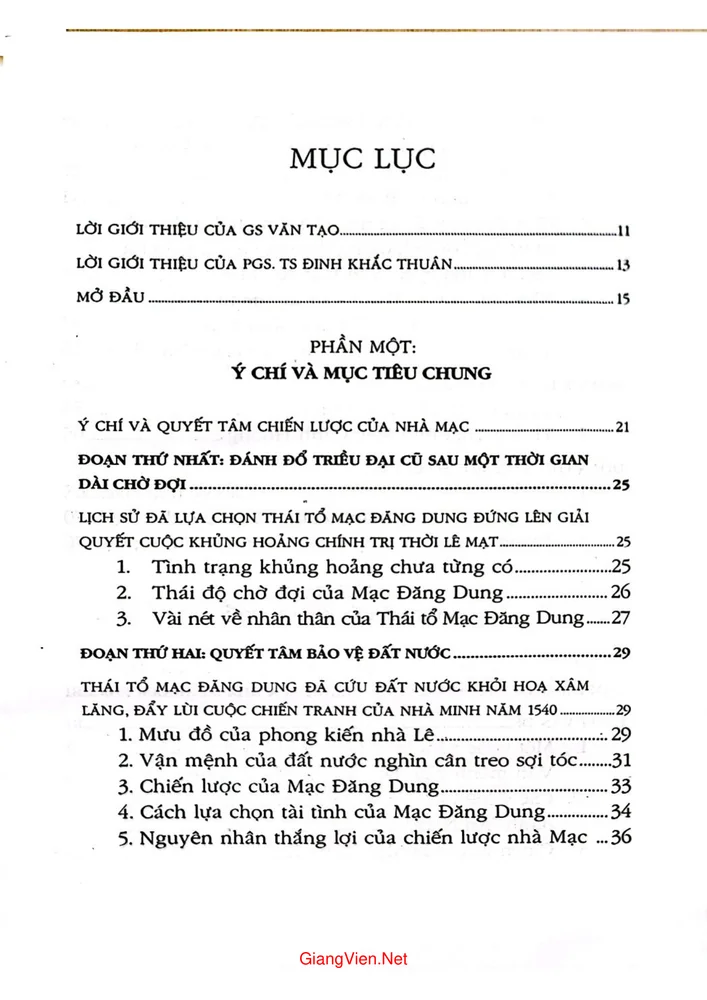 Trang 1 - Ảnh minh họa nội dung sách Mạc Đăng Dung vị vua đầu tiên của nhà Mạc
