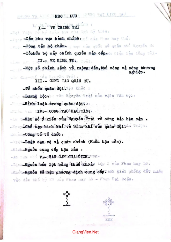 Trang 2 - Ảnh minh họa nội dung sách Một số tư liệu về tổ chức hậu phương và hậu cần nhà Lê