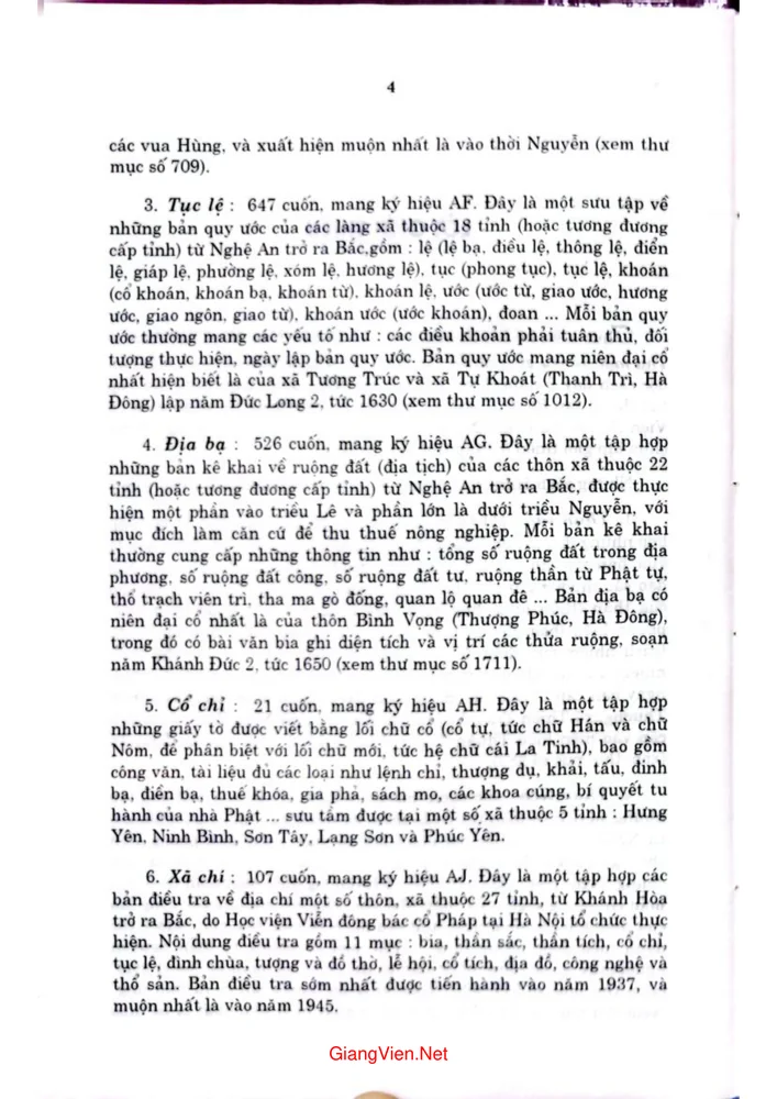 Trang 2 - Ảnh minh họa nội dung sách Di sản hán nôm Việt Nam thư mục đề yếu, Bổ di I, quyển thượng