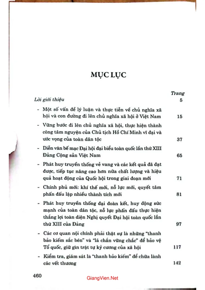Trang 1 - Ảnh minh họa nội dung sách Một số vấn đề lý luận và thực tiễn về CNXH và con đường đi lên CNXH ở Việt Nam