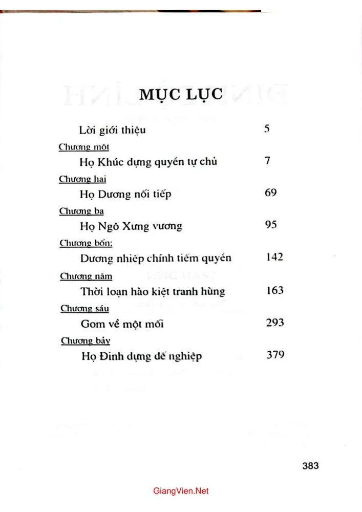 Trang 1 - Ảnh minh họa nội dung sách Đinh Bộ Lĩnh