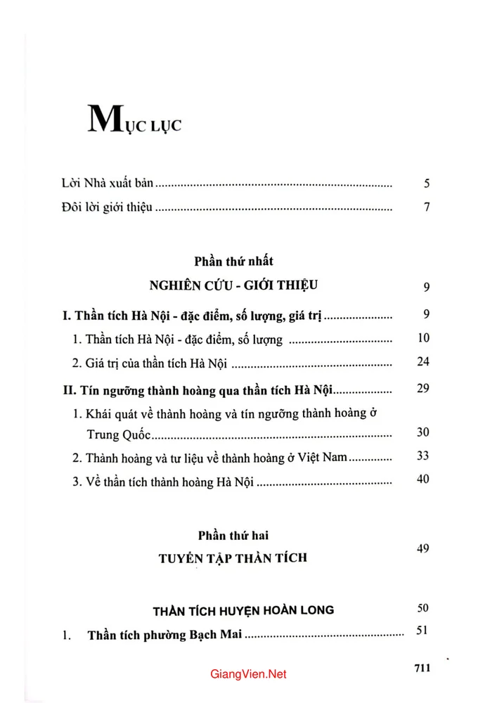 Trang 1 - Ảnh minh họa nội dung sách Tư liệu văn hiến Thăng Long thần tích Hà Nội