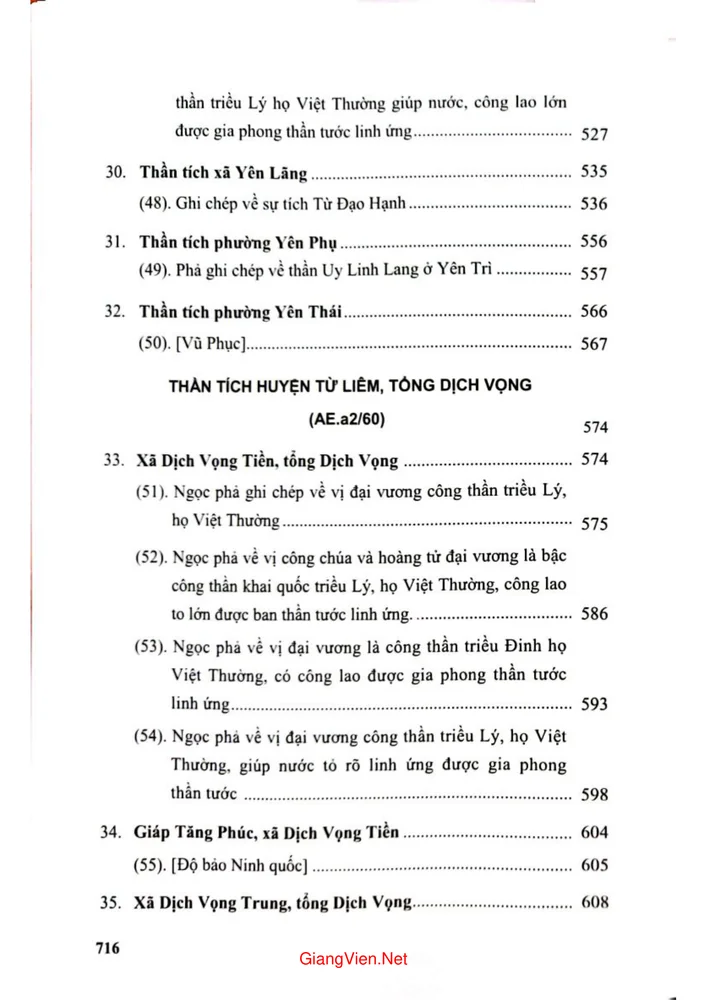 Trang 6 - Ảnh minh họa nội dung sách Tư liệu văn hiến Thăng Long thần tích Hà Nội