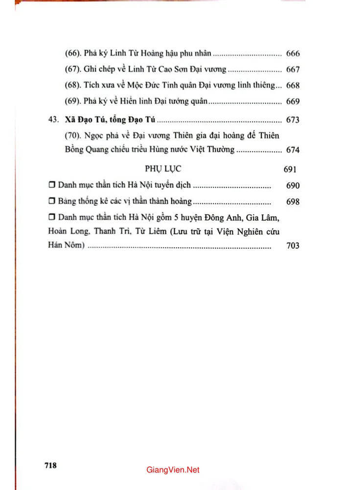 Trang 8 - Ảnh minh họa nội dung sách Tư liệu văn hiến Thăng Long thần tích Hà Nội