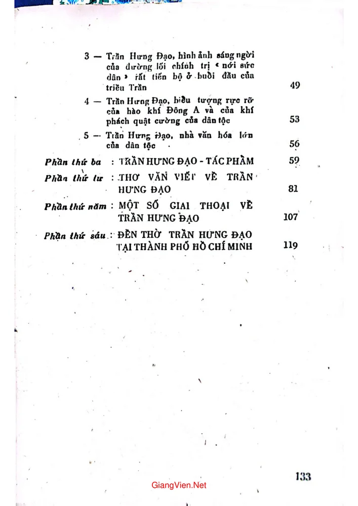 Trang 2 - Ảnh minh họa nội dung sách Trần Hưng Đạo Tiểu sử, Sự nghiệp, Tác phẩm