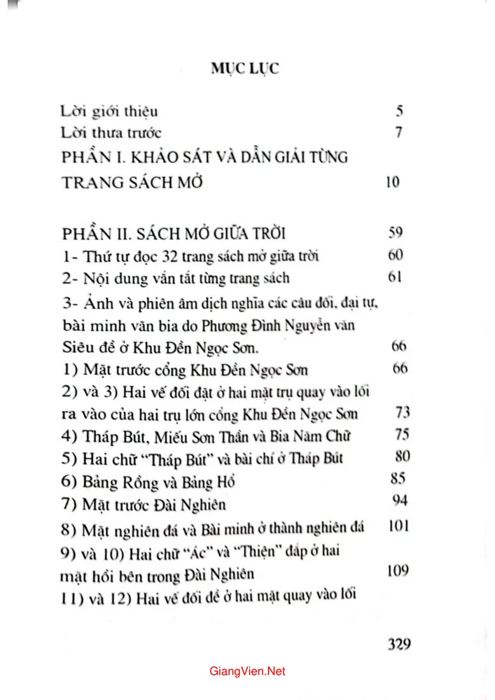 Trang 1 - Ảnh minh họa nội dung sách Tháp bút đài nghiên đình Trấn Ba