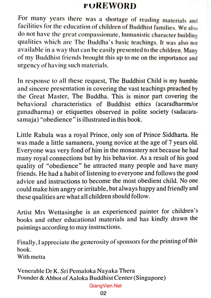 Trang 2 - Ảnh minh họa nội dung sách La Hầu La bậc xuất gia nhỏ tuổi