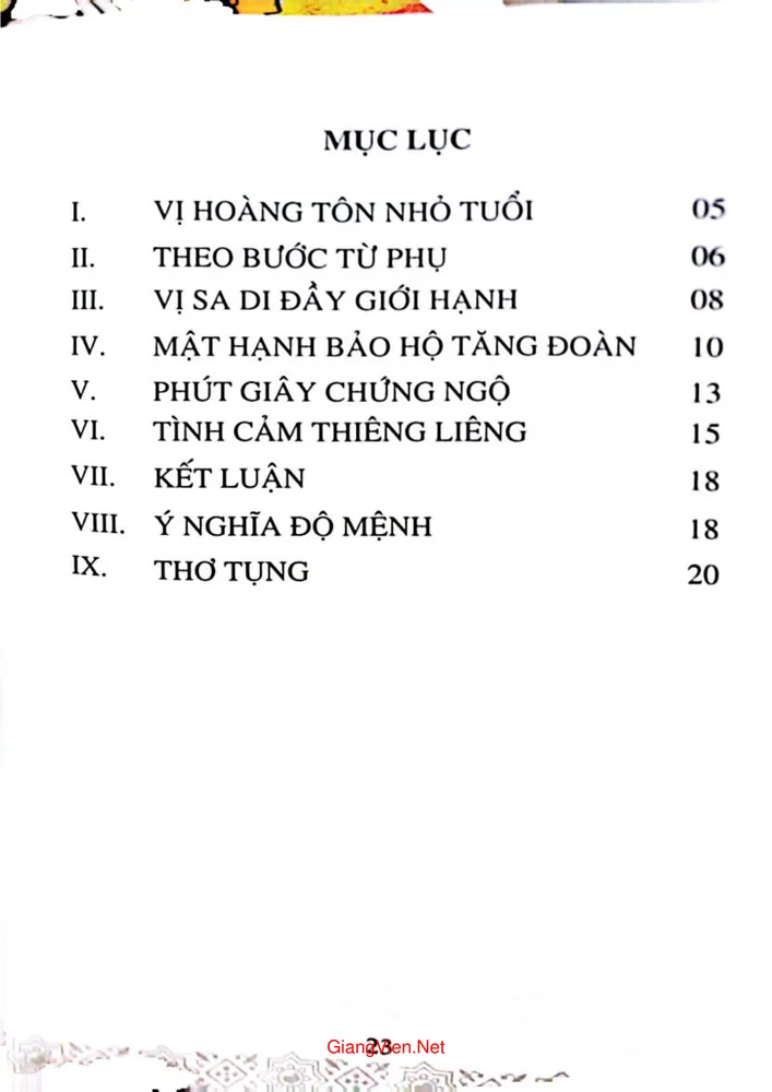 Trang 1 - Ảnh minh họa nội dung sách Tôn giả La Hầu La