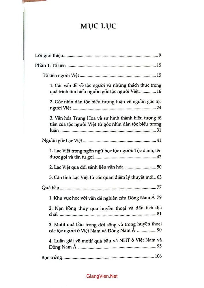 Trang 1 - Ảnh minh họa nội dung sách Những biểu tượng đặc trưng trong văn hóa truyền thống Việt Nam, tập 4, Các vị tổ