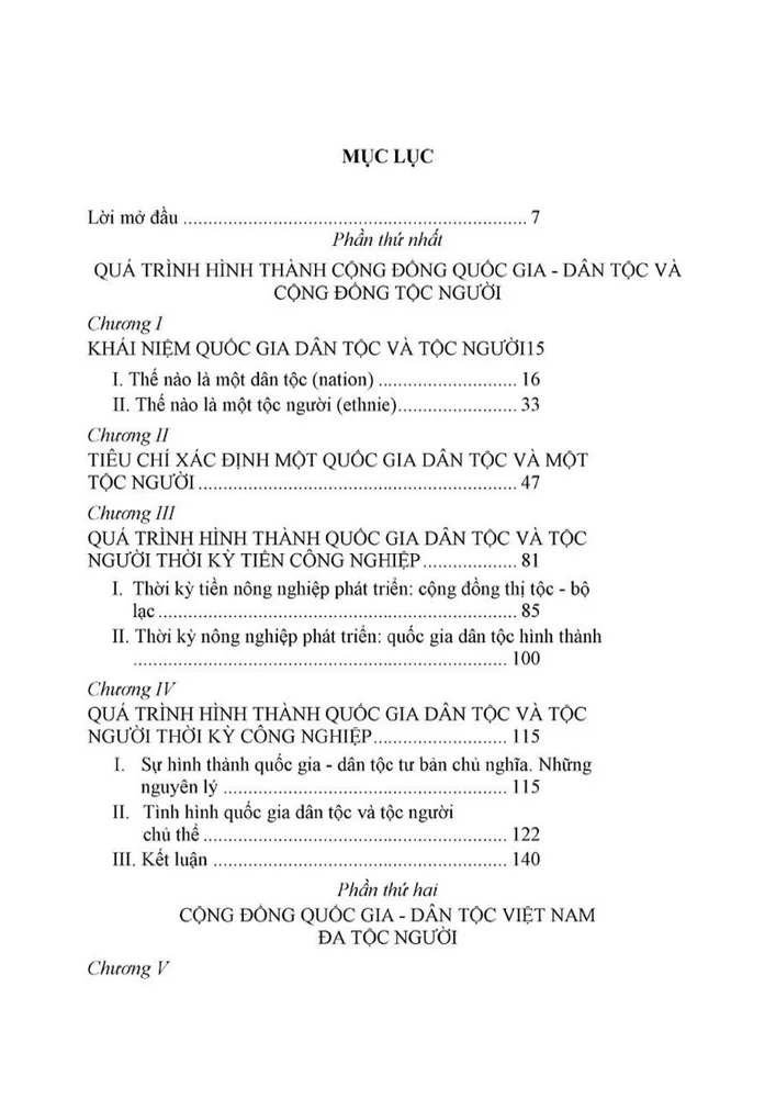 Trang 1 - Ảnh minh họa nội dung sách Cộng đồng quốc gia dân tộc Việt Nam đa tộc người