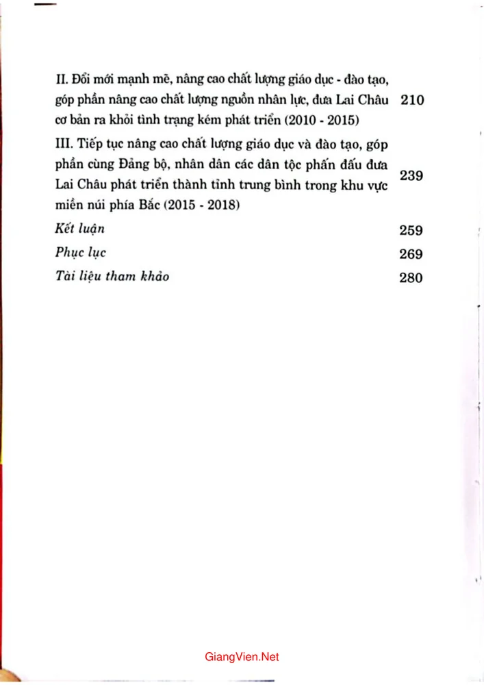 Trang 3 - Ảnh minh họa nội dung sách Lịch sử Giáo dục và đào tạo tỉnh Lai Châu 1953 - 2018