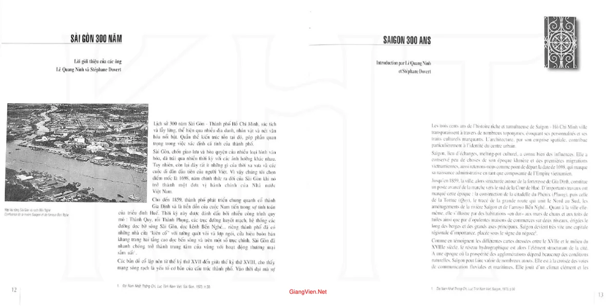 Trang 2 - Ảnh minh họa nội dung sách Sài Gòn 1698–1998 Kiến trúc – Quy hoạch.