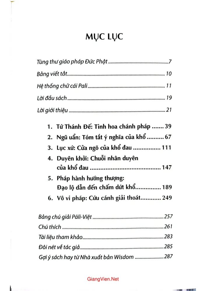 Trang 1 - Ảnh minh họa nội dung sách Thánh đế thánh đạo lời phật dạy trực chỉ đến giải thoát