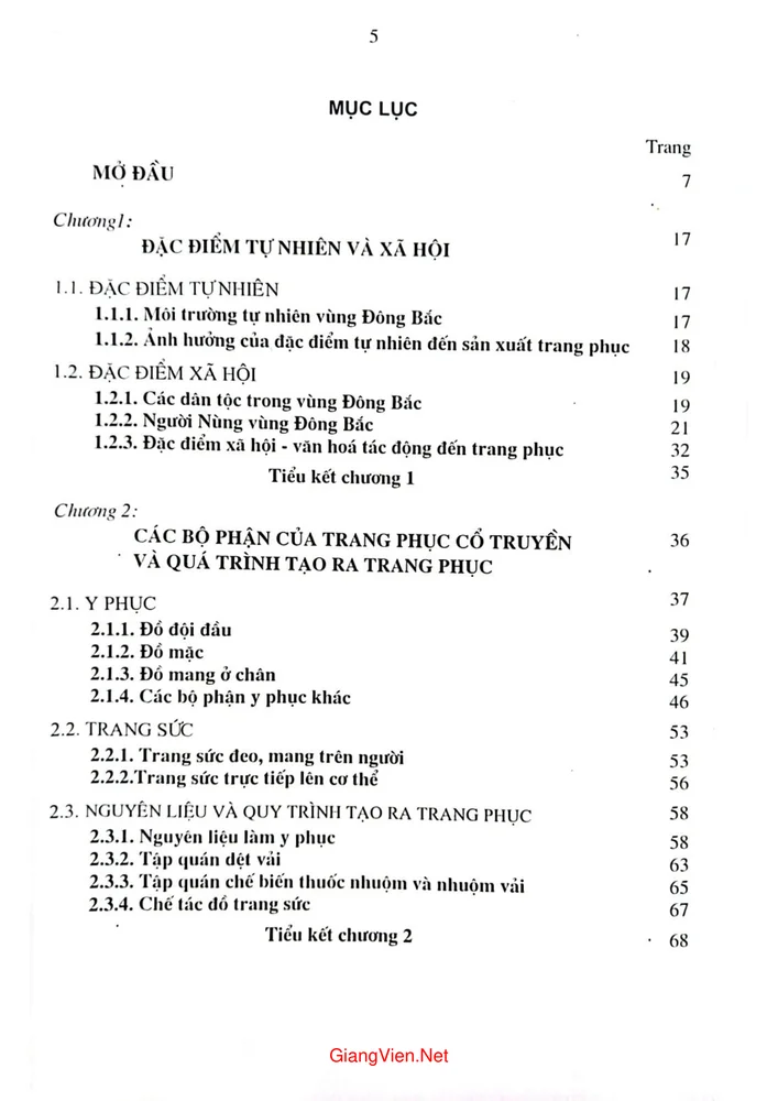 Trang 1 - Ảnh minh họa nội dung sách Trang phục cổ truyền của người Nùng ở Đông Bắc Việt Nam
