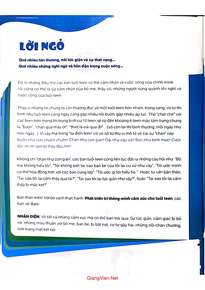 Trang 1 - Ảnh minh họa nội dung sách Phát triển trí thông minh cảm xúc tuổi teen, quyển 2, đối phó với những cám dỗ và xung đột
