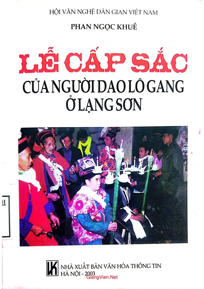 Lễ cấp sắc của người Dao Lô Gang ở Lạng Sơn