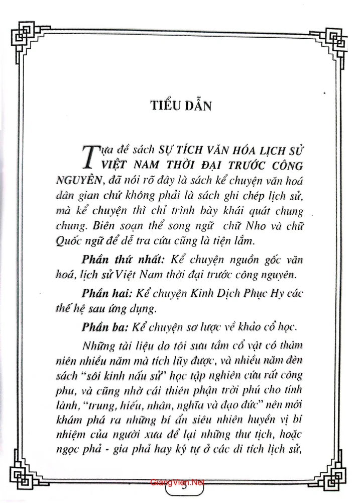 Trang 2 - Ảnh minh họa nội dung sách Sự tích văn hóa lịch sử Việt Nam thời đại trước công nguyên (Quyền Hạ)