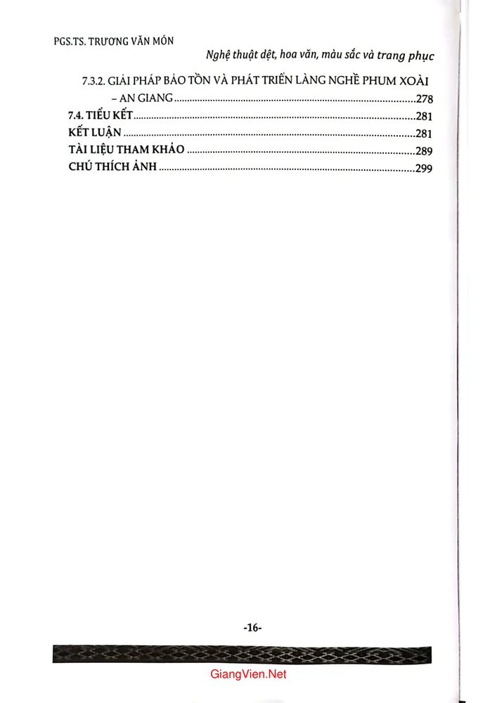Trang 6 - Ảnh minh họa nội dung sách Nghề thủ công truyền thống Champa, nghệ thuật dệt, hoa văn, màu sắc và trang phục tập 2