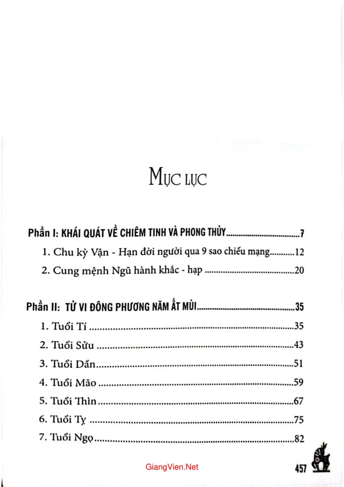 Trang 1 - Ảnh minh họa nội dung sách Alamanach sách lịch tử vi