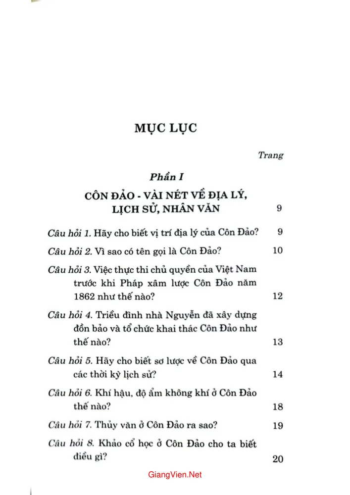 Trang 1 - Ảnh minh họa nội dung sách 113 câu hỏi đáp về Côn Đảo