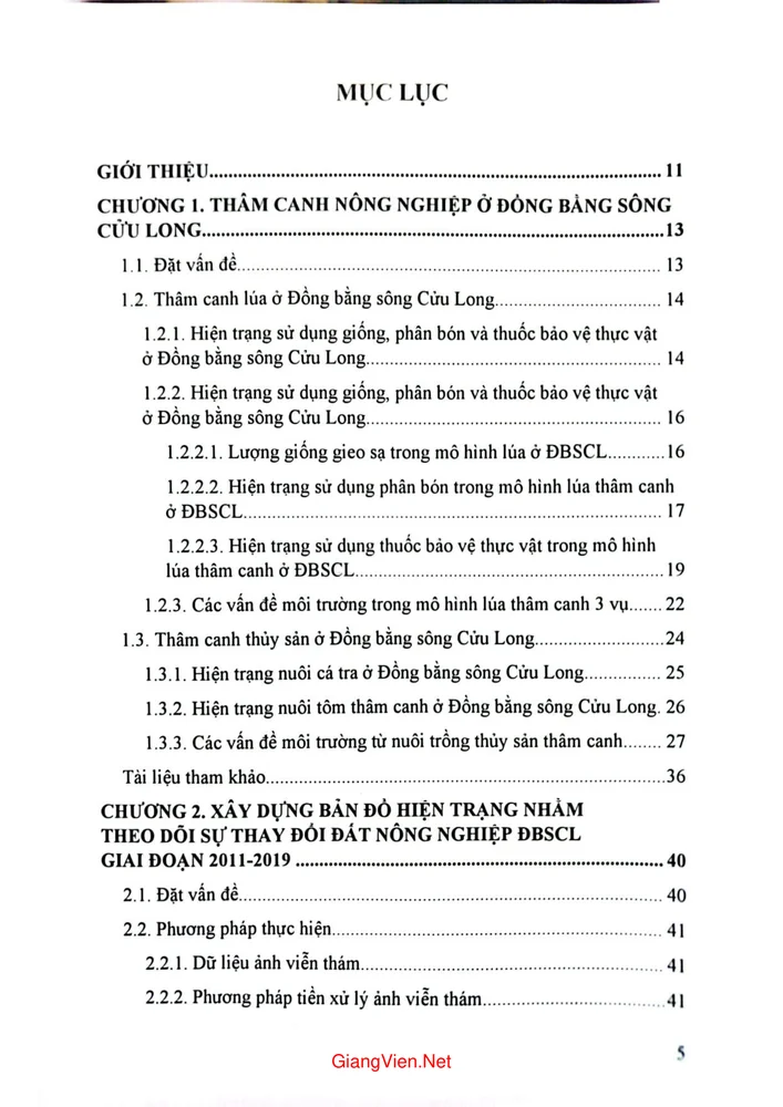 Trang 1 - Ảnh minh họa nội dung sách Thâm canh nông nghiệp và các tác động đến hệ sinh thái