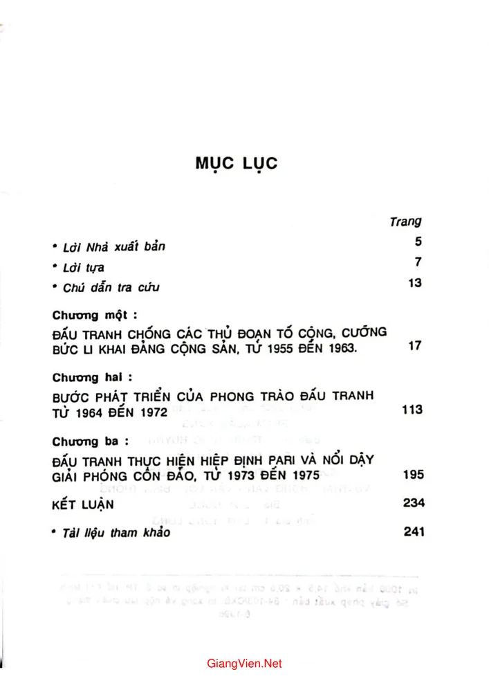 Trang 1 - Ảnh minh họa nội dung sách Nhà tù Côn Đảo 1955 đến 1975