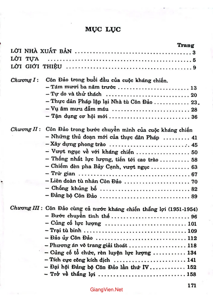 Trang 1 - Ảnh minh họa nội dung sách Nhà tù Côn Đảo 1945 đến 1954