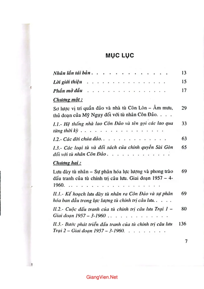 Trang 1 - Ảnh minh họa nội dung sách Côn Đảo 6.694 ngày đêm