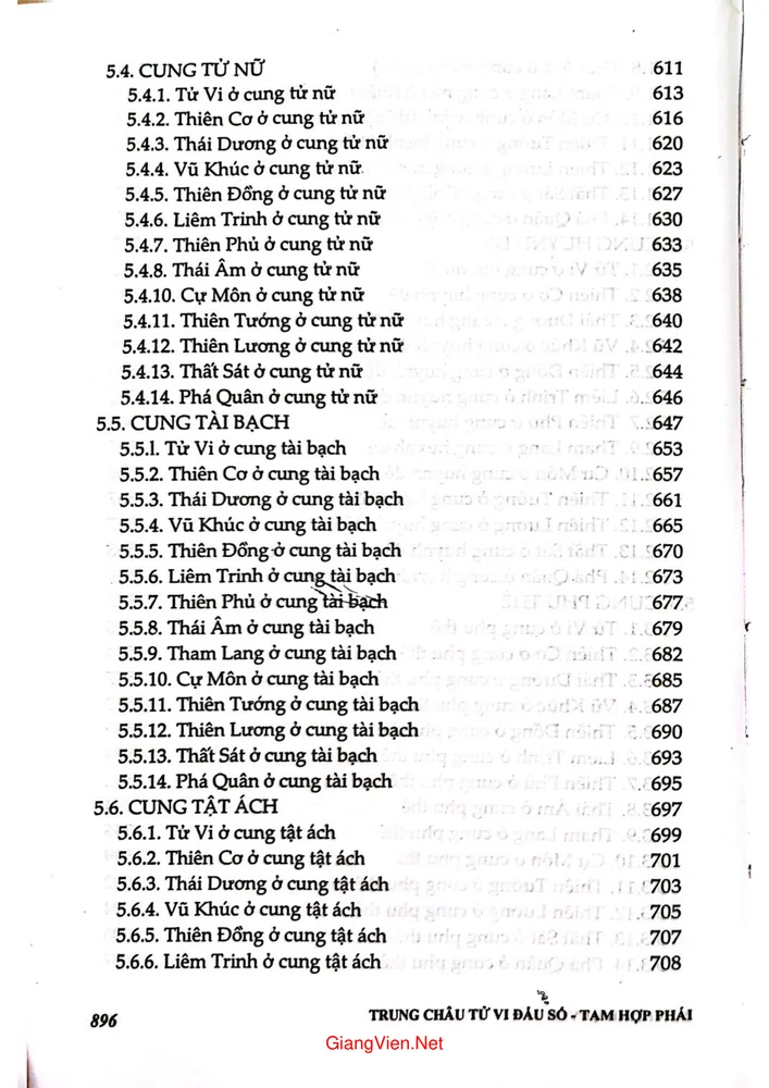 Trang 7 - Ảnh minh họa nội dung sách Trung châu tử vi đầu số tam hợp phái (tập 2)