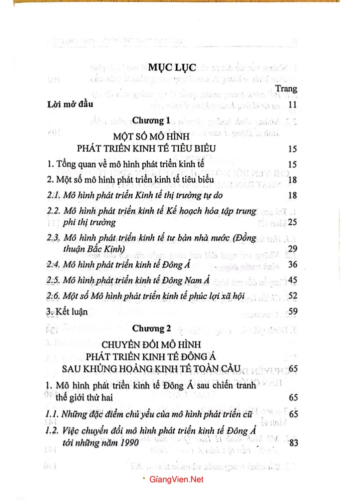 Trang 1 - Ảnh minh họa nội dung sách Mô hình phát triển nào cho kinh tế Đông Nam Á sau khủng hoảng kinh tế toàn cầu