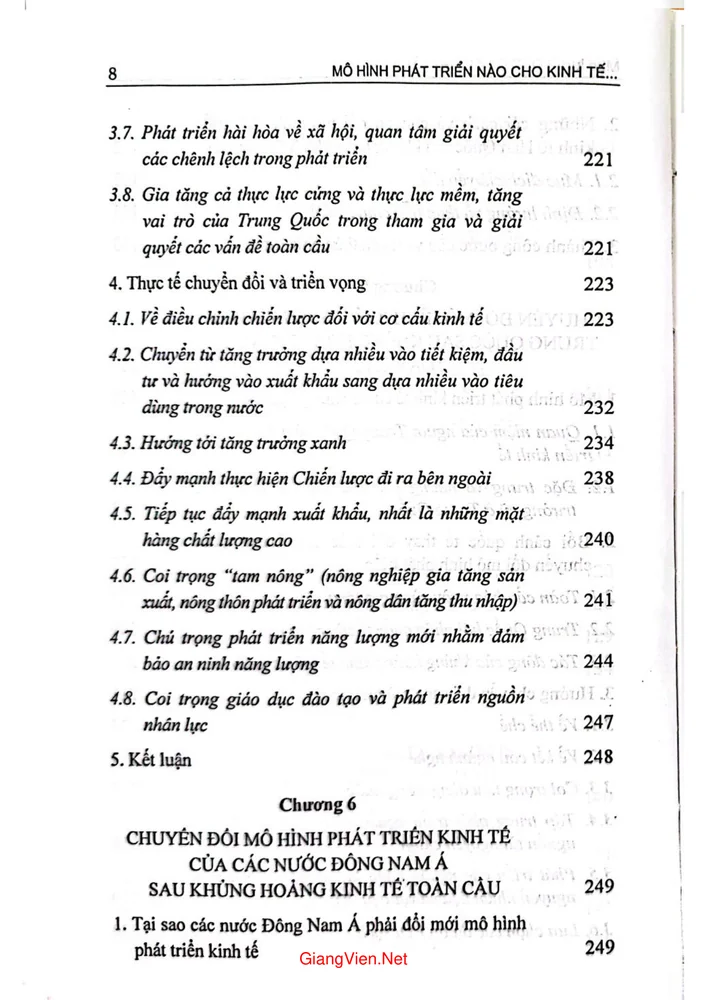 Trang 4 - Ảnh minh họa nội dung sách Mô hình phát triển nào cho kinh tế Đông Nam Á sau khủng hoảng kinh tế toàn cầu
