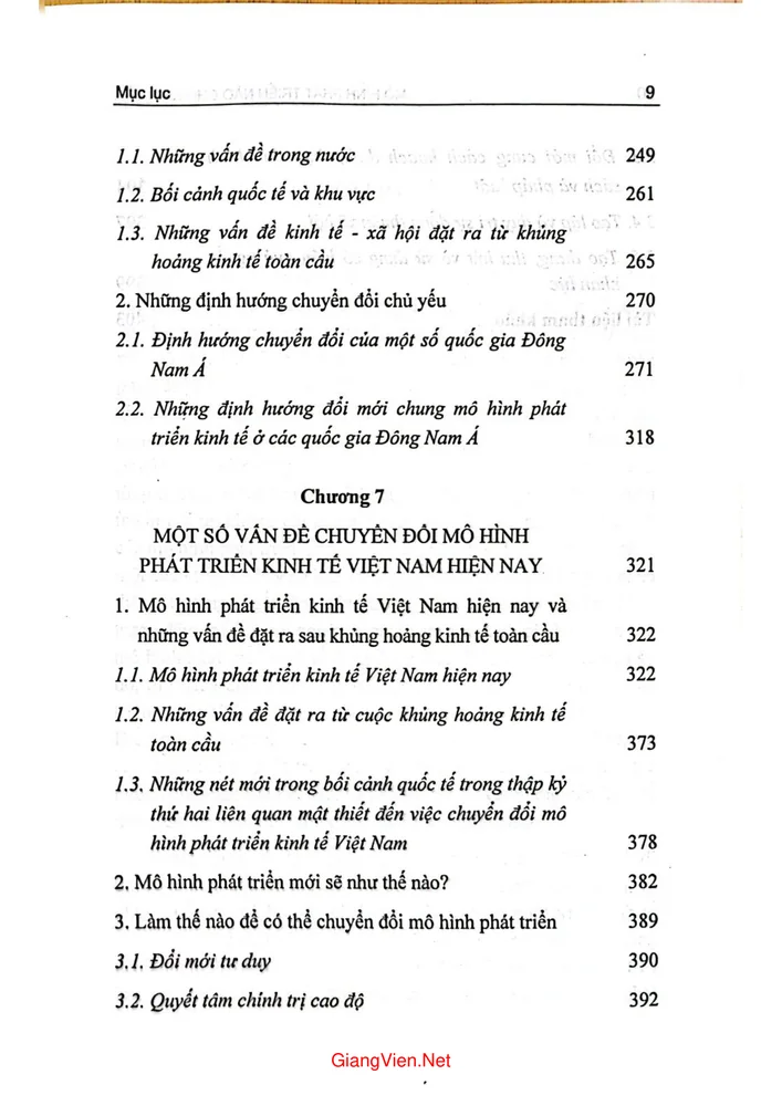 Trang 5 - Ảnh minh họa nội dung sách Mô hình phát triển nào cho kinh tế Đông Nam Á sau khủng hoảng kinh tế toàn cầu