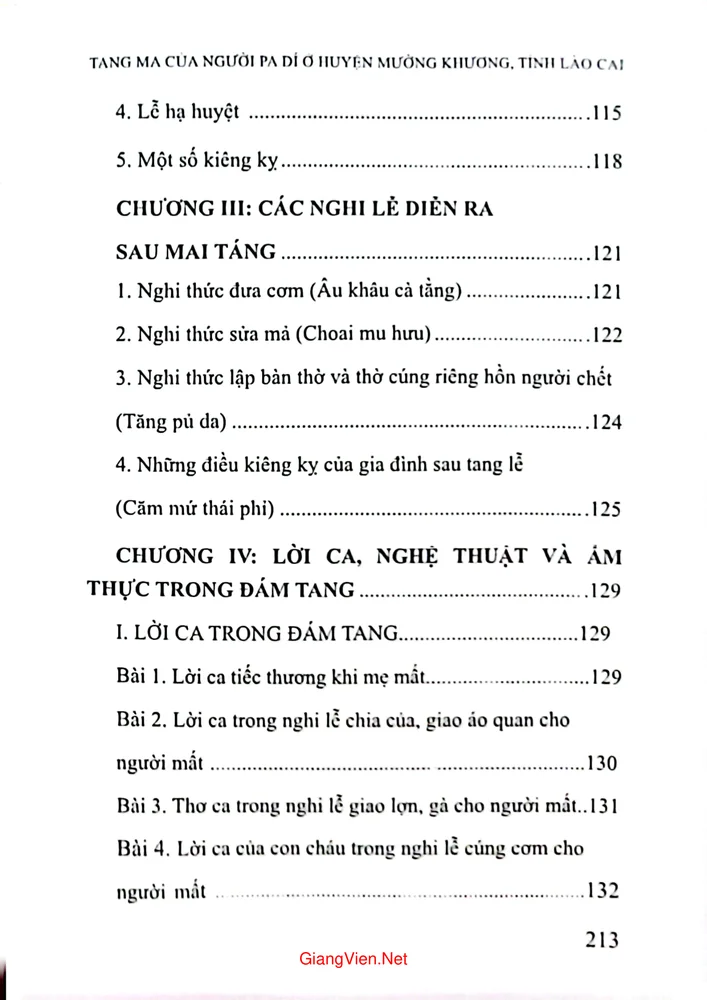 Trang 3 - Ảnh minh họa nội dung sách Tang ma của người Pa Dí ở huyện Mường Khương tỉnh Lào Cai