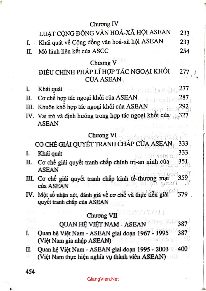 Trang 2 - Ảnh minh họa nội dung sách Giáo trình pháp luật cộng đồng Asean