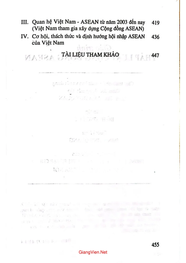 Trang 3 - Ảnh minh họa nội dung sách Giáo trình pháp luật cộng đồng Asean