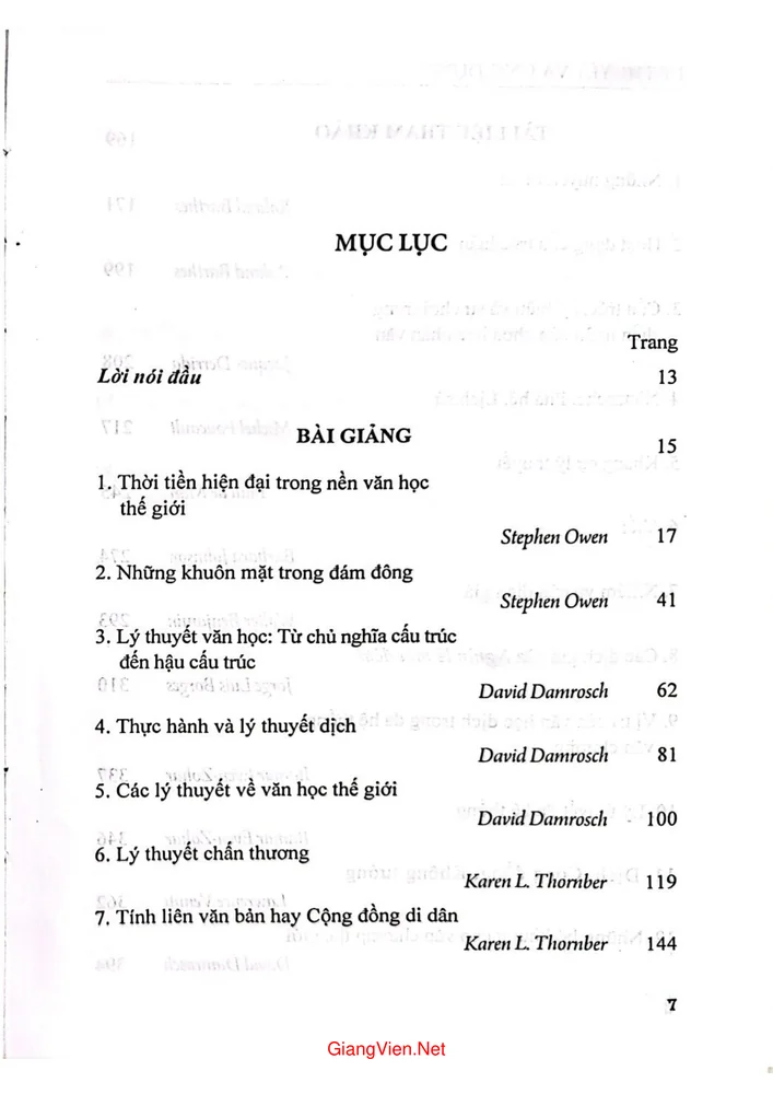 Trang 1 - Ảnh minh họa nội dung sách Lý thuyết và ứng dụng lý thuyết trong nghiên cứu văn học (Tập bài giảng và tài liệu tham khảo)