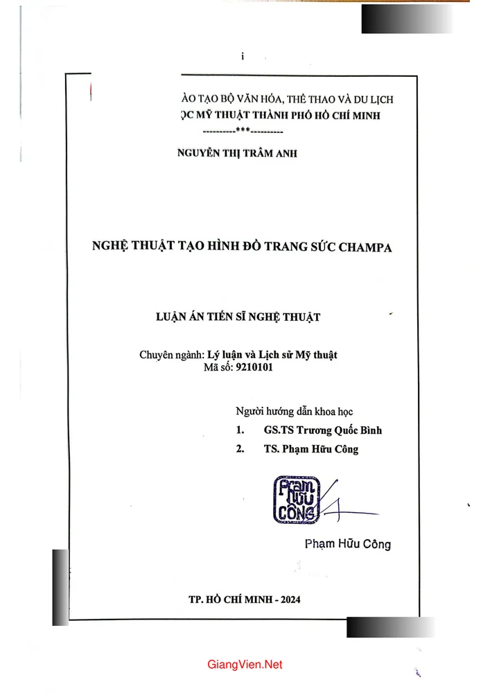 Nghệ thuật tạo hình đồ trang sức Champa