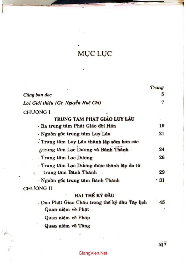 Trang 1 - Ảnh minh họa nội dung sách Phật giáo Việt Nam sử luận