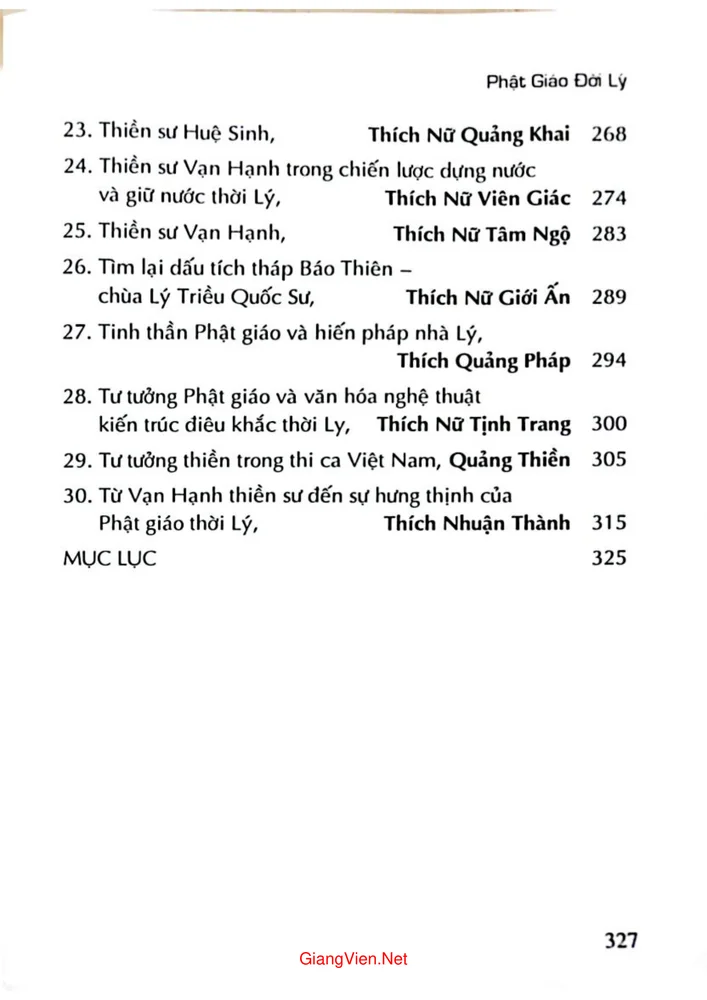 Trang 3 - Ảnh minh họa nội dung sách Phật giáo đời Lý