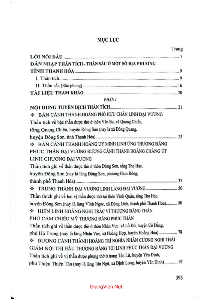 Trang 1 - Ảnh minh họa nội dung sách Thần tích thần sắc Thanh Hóa, tập 2