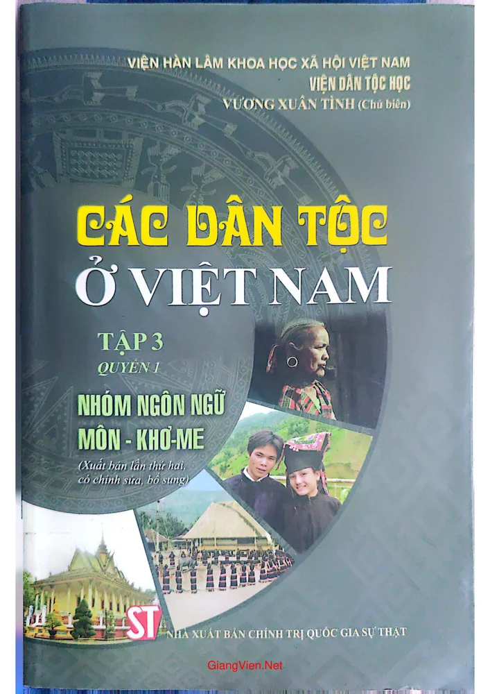 Các dân tộc ở Việt Nam. Tập 3 Quyển 1. Nhóm ngôn ngữ Môn Khơ Me