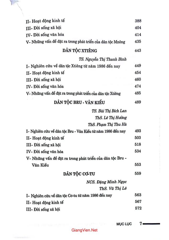 Trang 3 - Ảnh minh họa nội dung sách Các dân tộc ở Việt Nam. Tập 3 Quyển 1. Nhóm ngôn ngữ Môn Khơ Me